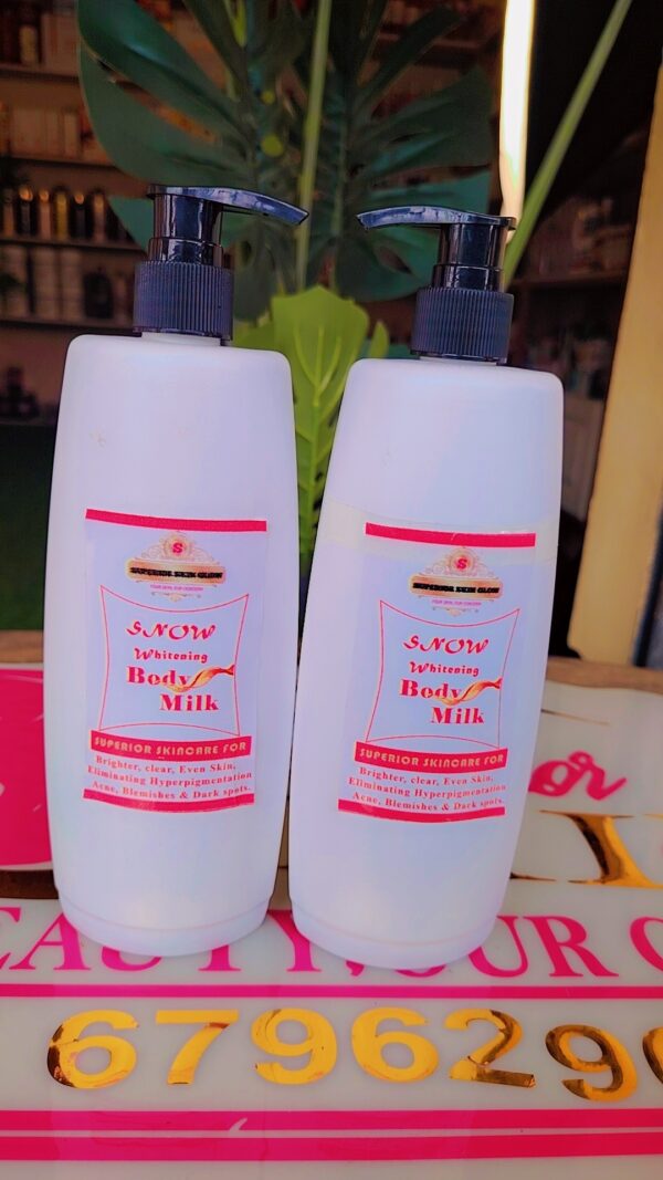 Snow white body milk